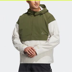 adidas Th Jacket Woven Anorak Green/White (Size L) GP0968